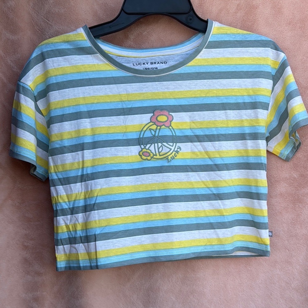 Lucky Brand Crop Top Girls Size L 12/14